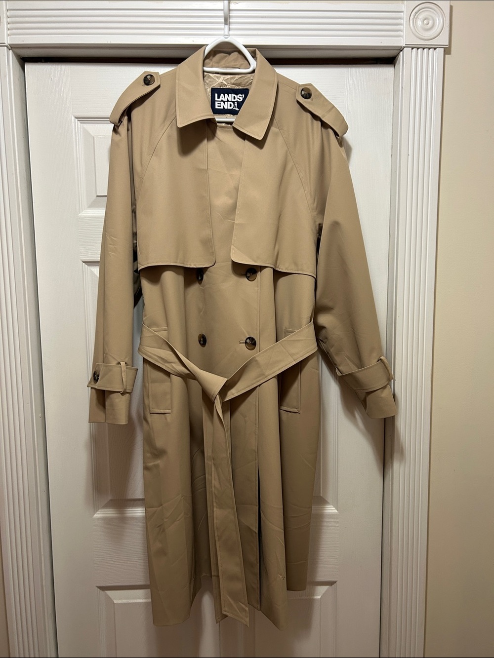 Lands’ End trench coat - Picture 2 of 8